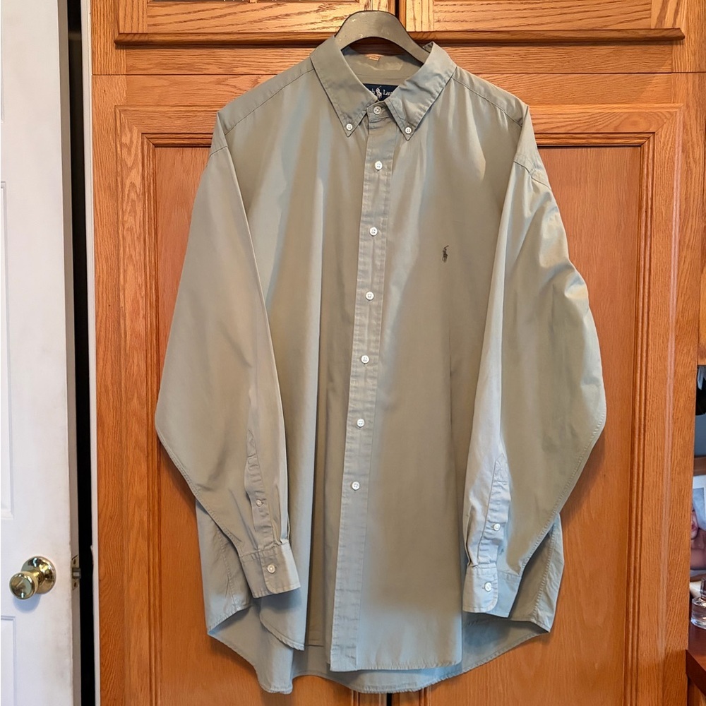 Ralph Lauren Sage Green Button-Down Shirt